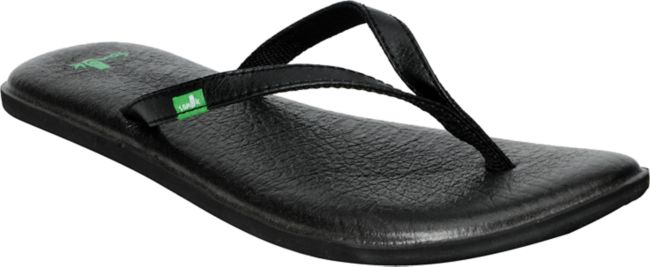 Sanuk Yoga Mat Spree Girls Black Sandals