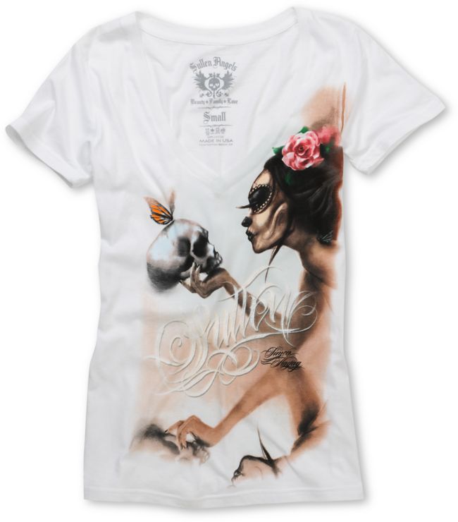 Sullen Angels Whisper Black Tee Shirt