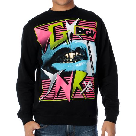 Young & Reckless x DGK Black Crew Neck Sweatshirt
