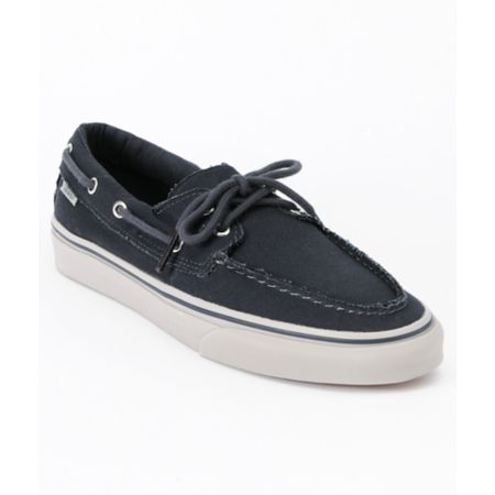 Vans Zapato Del Barco Ebony & Ice Grey Boat Shoes
