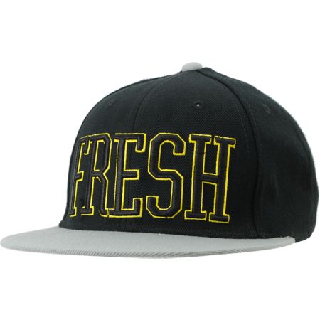 Neff Fresh Black & Grey Snapback Hat 