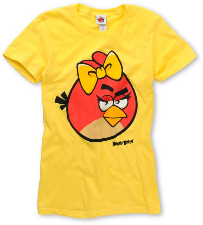 Angry Birds Im Pretty Yellow Tee Shirt
