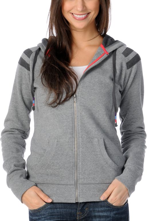 Empyre Girls Denver Grey Raglan Pullover Hoodie