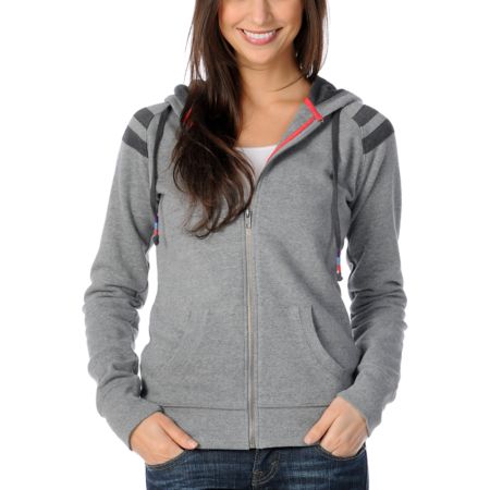 Empyre Girl Denver Grey Raglan Hoodie 