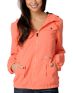 Volcom Girls Enemy Lines Coral Orange Windbreaker Jacket