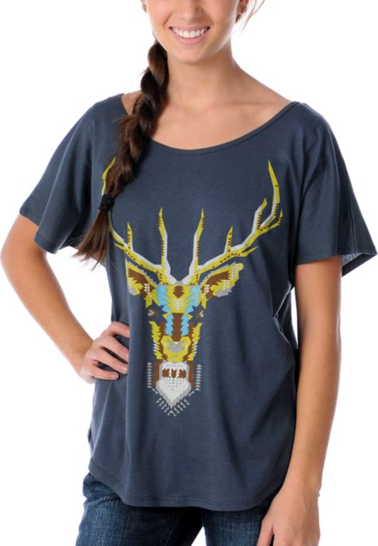 Crafty Girls Deer Head Short Sleeve Top
