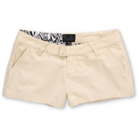 Volcom Girls Frochickie Khaki Shorts