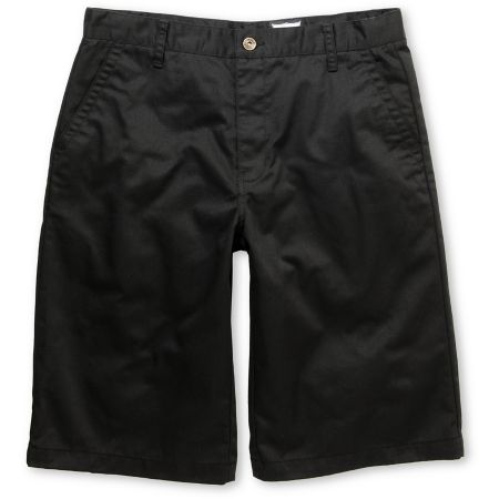 Free World Part Time Black Chino Shorts