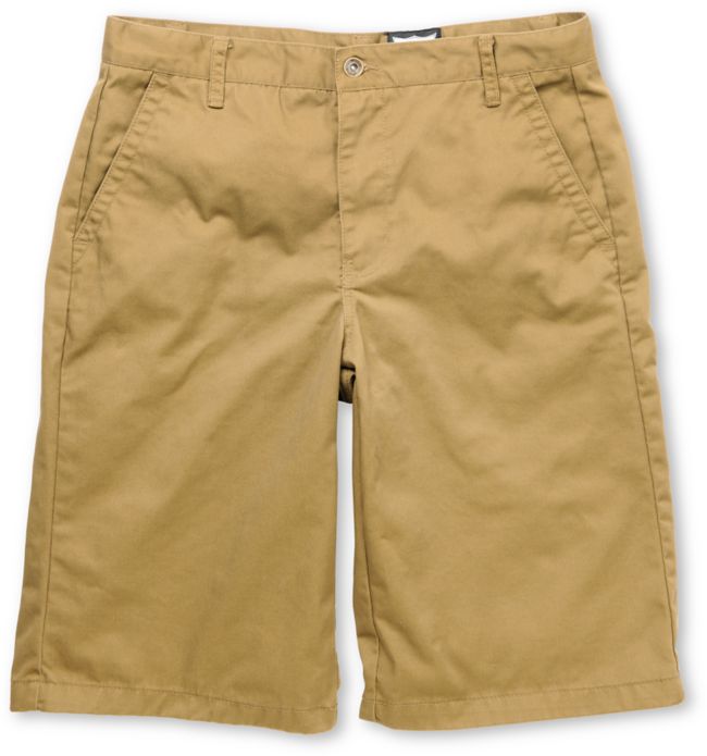 Free World Part Time Dark Khaki Chino Shorts