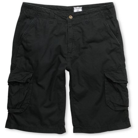 Free World Fink Black Ripstop Cargo Shorts