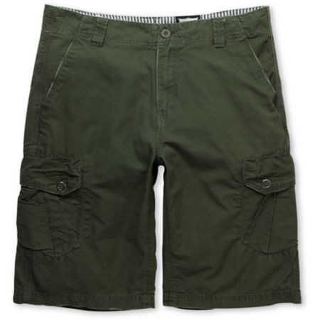 Free World Militant Olive Cargo Shorts
