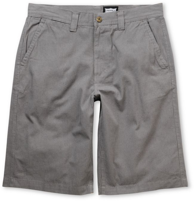 Free World Bandit Grey Pinstripe Shorts