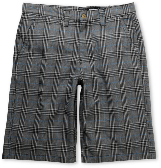 Free World Burbank Grey Glen Plaid Shorts