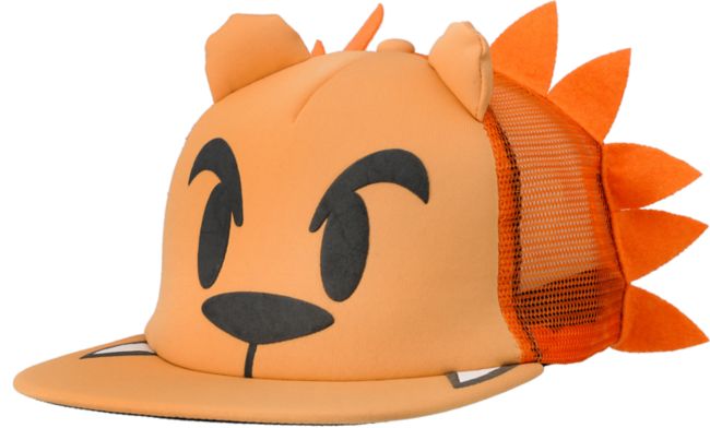 Neff Lion Orange Snapback Trucker Hat