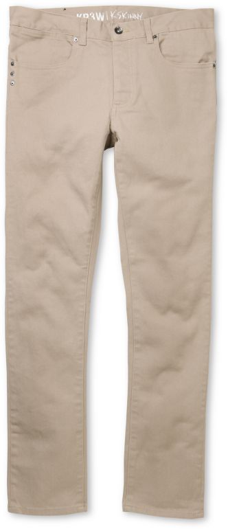 KR3W K-Skinny Khaki Denim Super Skinny Jeans