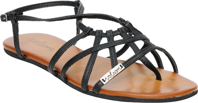 Volcom Girls No Sweat Matte Black Creedler Sandals