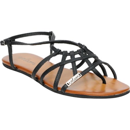 Volcom Girls No Sweat Matte Black Creedler Sandals