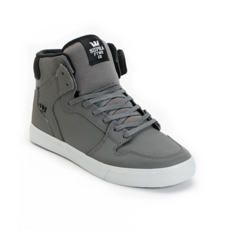 Supra Vaider Grey Satin & Neoprene TUF Shoe