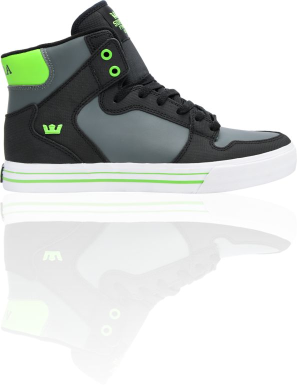 Supra Vaider TUF Black, Grey & Green Shoe