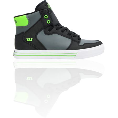 Supra Vaider TUF Black, Grey & Green Shoe
