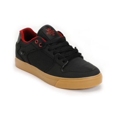 Supra Vaider Black, Red & Gum Raptor TUF Shoe