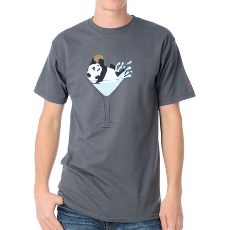 Enjoi Party Time Charcoal Tee Shirt