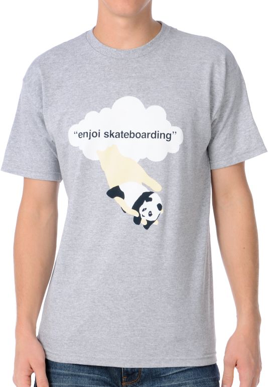 Enjoi G Given Heather Grey Tee Shirt