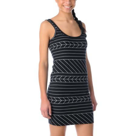 Volcom Turner Body Con Black Dress