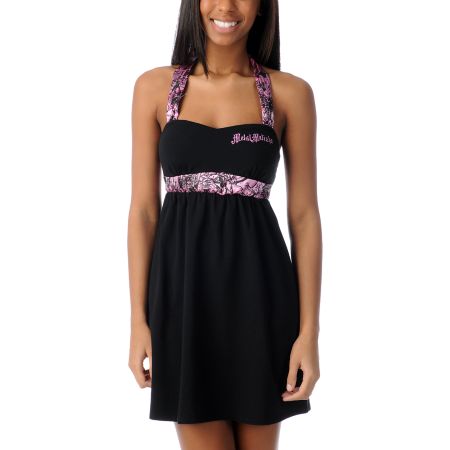 Metal Mulisha Kyra Black Halter Dress