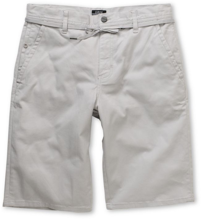 Empyre Take A Walk Light Grey Chino Shorts