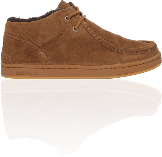 Ipath Cat Chocolate Brown Suede Shearling Skate Shoe