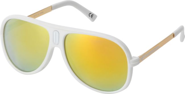 Neff Malibu White & Gold Polarized Sunglasses