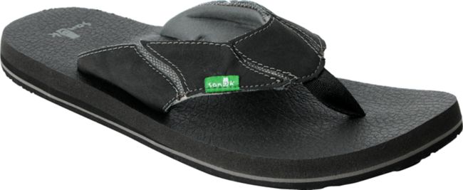 Sanuk Fault Line Black Beer Cozy Sandals