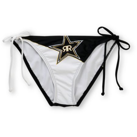 Rockstar x Fox Goldie Black & White Side Tie Bikini Bottom