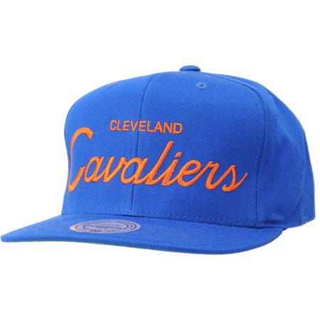 NBA Mitchell and Ness Cavaliers Script Snapback Hat