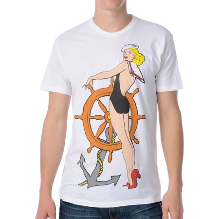 Empyre Nauty Girl White Tee Shirt