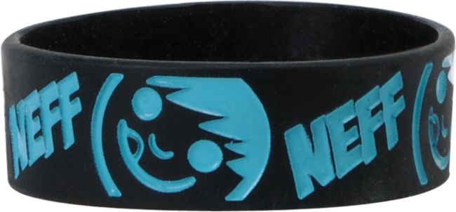 Neff Buzz Black and Cyan Blue Bracelet