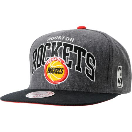 NBA Houston Rockets Mitchell & Ness Charcoal Snapback Hat