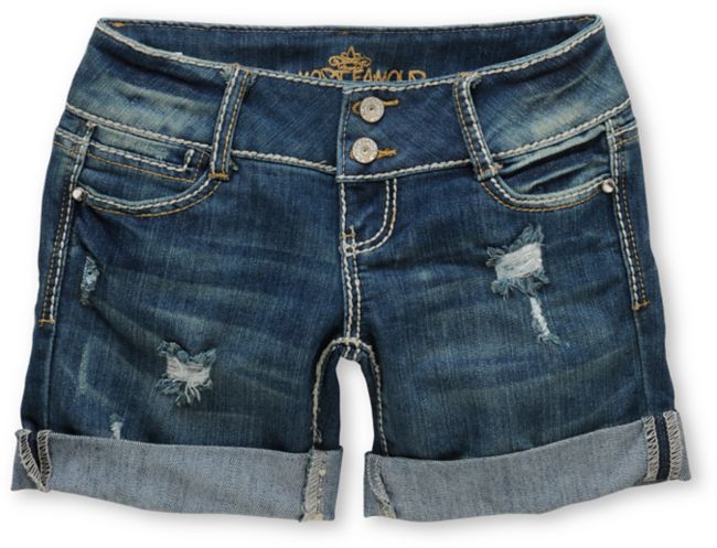 Almost Famous Amy Denim Bermuda Shorts
