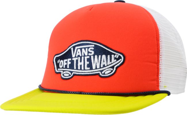 Vans Patchwork Bittersweet Neon Snapback Trucker Hat