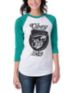 Obey Girls Devious Scumbag White Baseball Tee Shirt