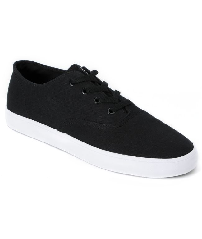 Supra Wrap Black Canvas Shoe