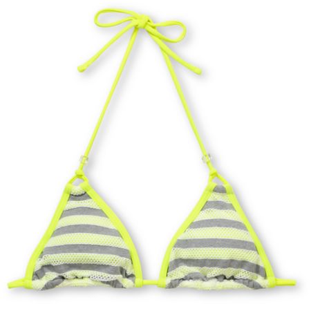 Gossip Double Dare Neon, Grey & White Triangle Bikini Top