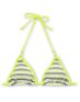 Gossip Double Dare Neon, Grey & White Triangle Bikini Top