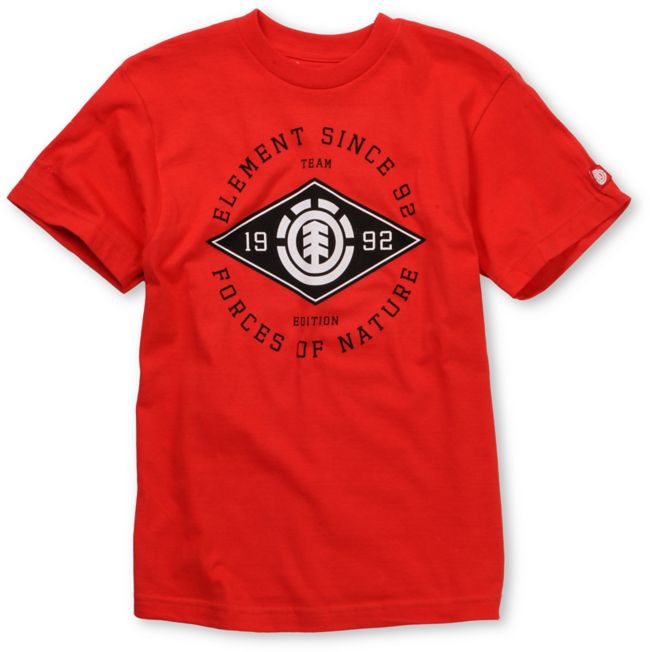 Element Major League Red Boys Tee Shirt