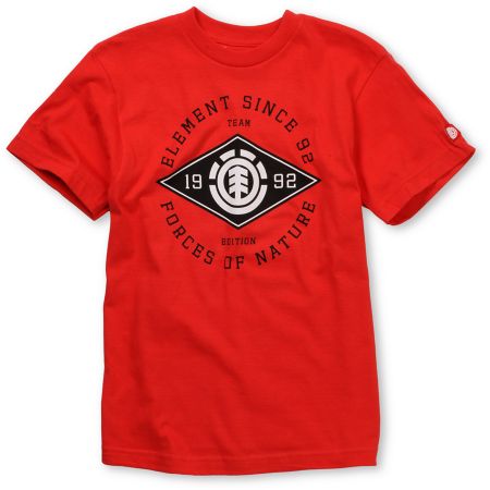 Element Major League Red Boys Tee Shirt