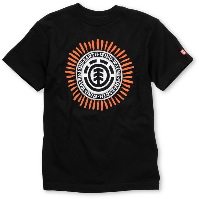 Element Boys Twigs Black Tee Shirt