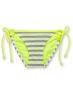 Gossip Double Dare Neon, Grey & White Tie Side Bikini Bottom