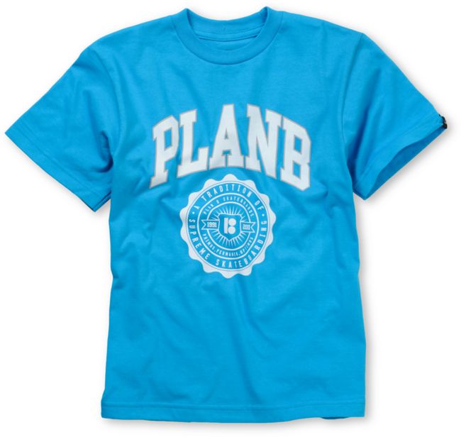 Plan B Uni Boys Blue Tee Shirt