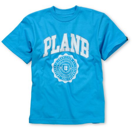 Plan B Uni Boys Blue Tee Shirt 